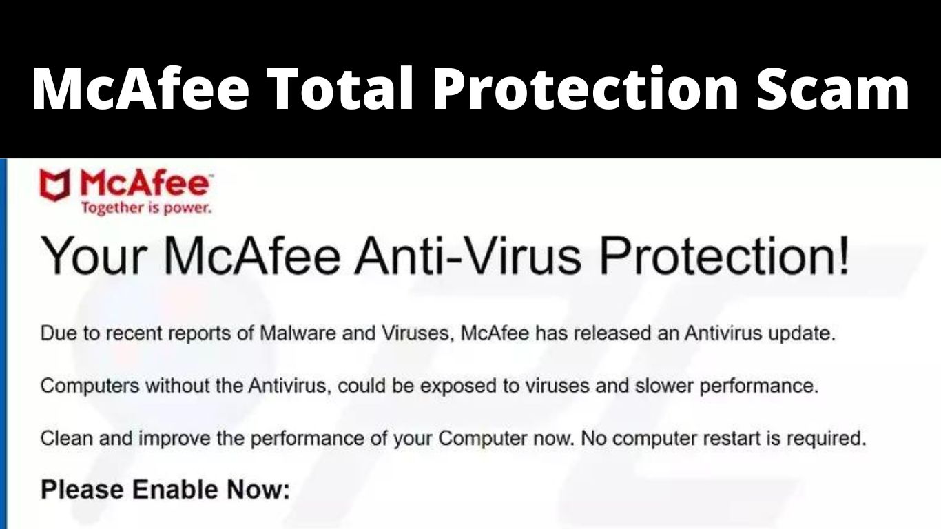 McAfee Total Protection Scam